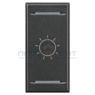 Axolute Клавиши с символами для системы автоматизации для 2 функций - 1 модуль, лампочка, цвет антра