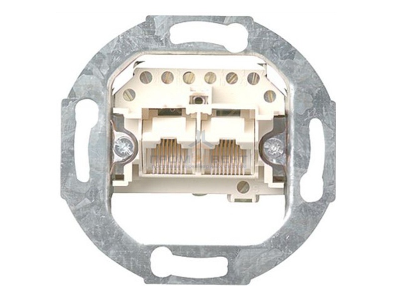 Мех-зм 2-ной тлф. розетки на две линии RJ11/12 (4/4) c 