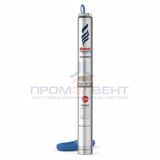 Насос скважинный Pedrollo 4BLOCKm 6/10 (1,1 кВт, Qmax 150 л/мин, Hmax 65 м, 1x230В, кабель 30м)