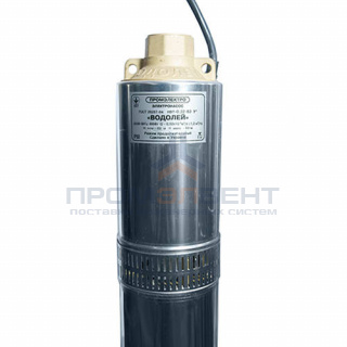 Насос скважинный Водолей НВП 0,32-63 У - 1,27 кВт (однофазный, Qmax 35 л/мин,Hmax 90 м, кабель 63 м)