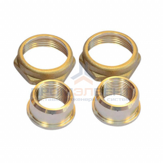 Трубное присоединение для насосов Grundfos - G1"1/2 × 22 мм (латунь под пайку, комплект 2 шт)