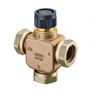 Вентиль распределительный трехходовой Oventrop Tri-CTR (PN16) - Ду40 (M30x1.5 с накидными гайками)