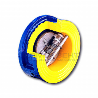 Клапан обратный дисковый Zetkama 407 A - Ду65 (ф/ф, PN16 Tmax 100°C, исполнение №56)