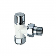 Угловой запорный вентиль FAR LADYFAR, бел./сереб.