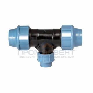 Тройник переходной UNIDELTA 1013 - 40 x 32 x 40 (винтовой, для труб ПНД)