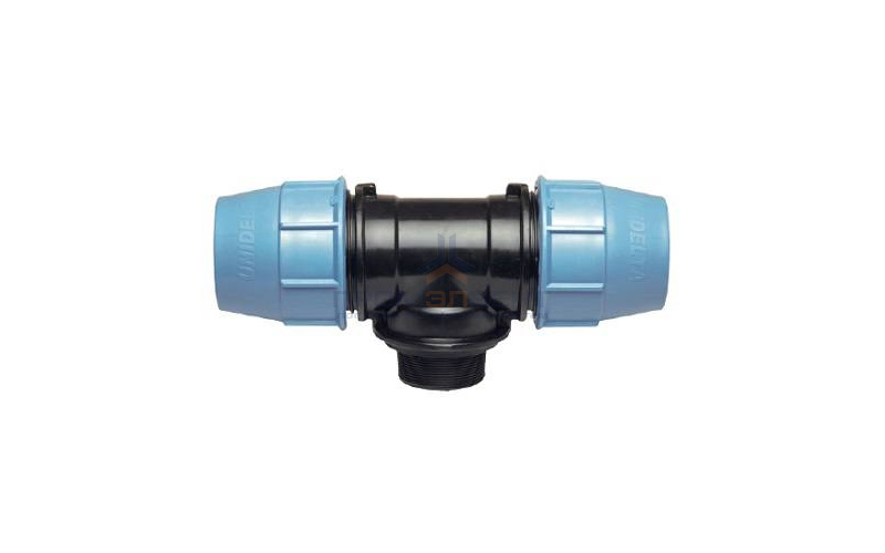 Тройник с переходом на наружную резьбу UNIDELTA 1010 - 63 x 1