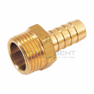 Штуцер комбинированный с наружной резьбой STOUT - 1/2" x 14 мм (латунь без покрытия)