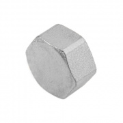 Заглушка латунная с внутренней резьбой STOUT - 1"1/2 (никелированная)