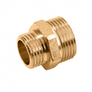 Ниппель латунный резьбовой переходной STOUT - 3/4" x 1/2"