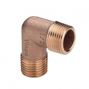 Отвод 90° Viega 3091 - 1" (НР/НР, резьбовой, бронза без покрытия)