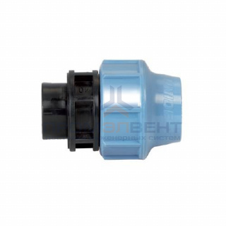 Переход на внутреннюю резьбу UNIDELTA 1004 - 32 x 3/4" (винтовой, для труб ПНД, резьба пластиковая)