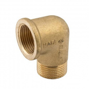 Переход с наружной на внутреннюю резьбу угловой ELSEN METALIT EBF12 - 1" (латунь без покрытия)