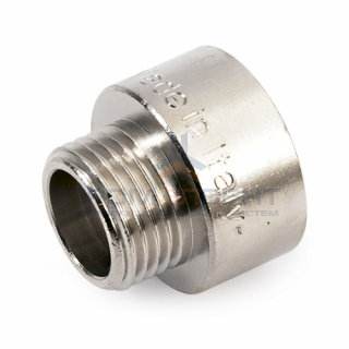 Переходник латунный с внутренней резьбой на наружную STOUT - 2" x 1"1/4 (никелированный)