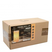 18-017 Светильник декоративный, настольный, "Для дома", керамический, Е14 25Вт, 220В, размер: 13.2*13.2*24.5 см.