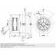 Вентилятор Ebmpapst R2E140-AI28-05 центробежный 