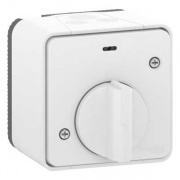 Выключатель с таймером (реле времени) IP55 накладной монтаж Mureva Styl Schneider Electric Белый