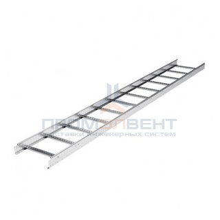 Лестничный лоток 100х500, L 6000, цинк-ламельный