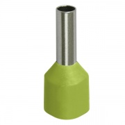 Наконечник кабельный НШвИ 25-16 с изолированным фланцем коричнево-зеленый Е25-16 (100шт) ИЭК