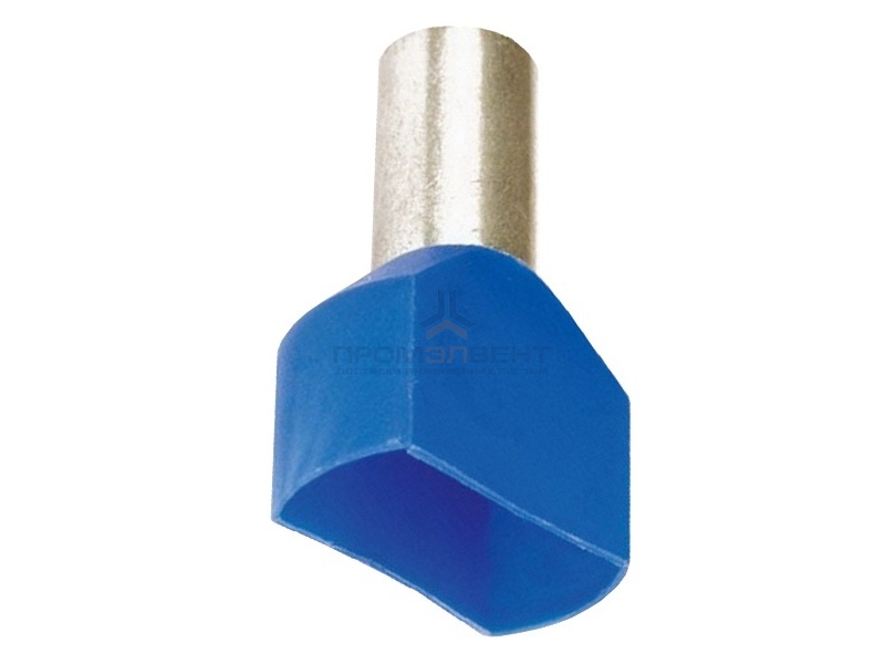 Наконечник-гильза двойная изолированная НШВИ2 2,5кв.мм - 10мм синий (500шт) DKC