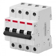Автоматический выключатель ABB Basic M 4P 6A C 4,5кА, BMS414C06 (автомат)