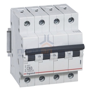 Автоматический выключатель Legrand RX3 4П 63A 4,5кА C (автомат)