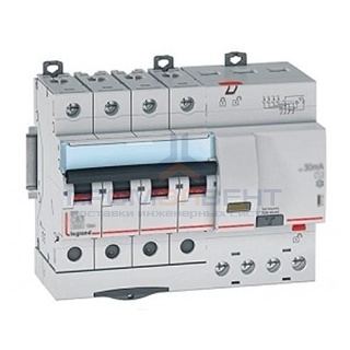 Дифавтомат Legrand DX3 АВДТ 4П C40А 30MA тип AC 7 модуля