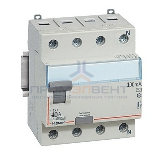 УЗО Legrand DX3 ВДТ 4П 40А 100мА тип A