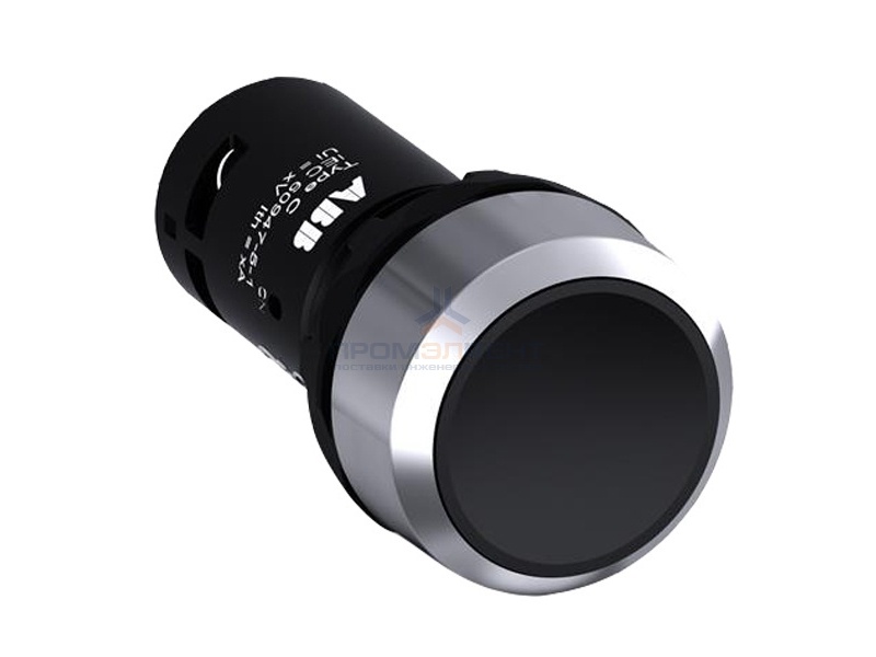 Кнопка ABB CP1-30B-11 черная без фиксации 1НО+1HЗ